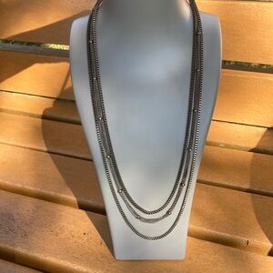 Long‎ Triple Strand Necklace